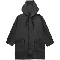 Дождевик детский RainDrop Kids, черный, 8 лет (рост 118-128)