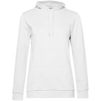 Толстовка с капюшоном женская Hoodie, белая, размер XS