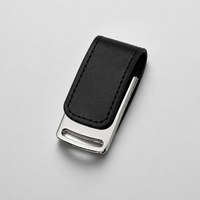 Флеш-карта USB 2.0 16 Gb с магнитным замком "Vigo", черный/серебристый