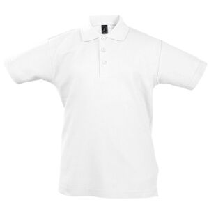 Рубашка поло детская Summer II Kids, белая, на рост 118-128 см