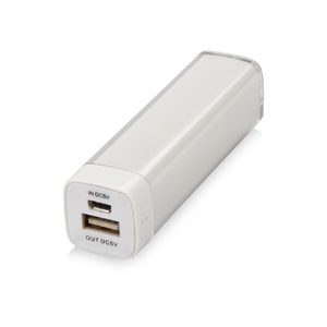 Портативное зарядное устройство "Ангра", 2200 mAh, белый