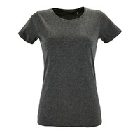 Фото товара Футболка женская Regent Fit Women черный меланж, размер S