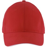 Фото товара Бейсболка Solar, красная с белым