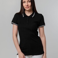 Фото товара Рубашка поло женская Virma Stripes Lady, черная, размер S