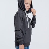 Фото товара Толстовка с капюшоном детская Kirenga Kids, темно-серая (графит), 12 лет