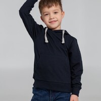 Фото товара Толстовка с капюшоном детская Kirenga Kids, темно-синяя, 12 лет