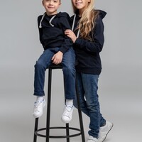 Фото товара Толстовка с капюшоном детская Kirenga Kids, темно-синяя, 12 лет