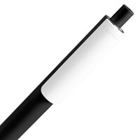 Фото товара Ручка шариковая Pigra P03 Mat, черная с белым
