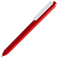 Фото товара Ручка шариковая Pigra P03 Mat, красная с белым
