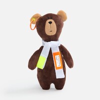 Фото товара Мягкая игрушка Beastie Toys, мишка с белым шарфом
