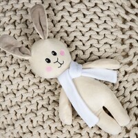 Фото товара Мягкая игрушка Beastie Toys, заяц с белым шарфом