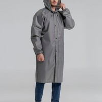 Фото товара Дождевик со светоотражающими элементами Rainman Blink, серый, размер XS