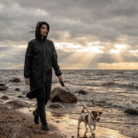 Фото товара Дождевик со светоотражающими элементами Rainman Blink, серый, размер XS