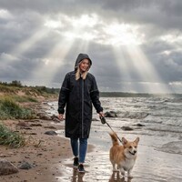 Фото товара Дождевик со светоотражающими элементами Rainman Blink, серый, размер XS