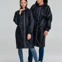 Фото товара Дождевик со светоотражающими элементами Rainman Blink, темно-синий, размер XS