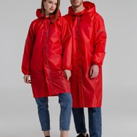 Фото товара Дождевик со светоотражающими элементами Rainman Blink, красный, размер XS