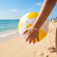 Фото товара Надувной пляжный мяч Cruise, желтый с белым