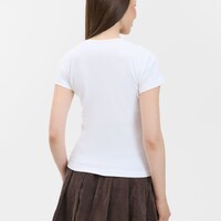 Фото товара Футболка женская с круглым вырезом Lady 220 белая, размер M