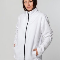 Фото товара Куртка флисовая унисекс Manakin, белая, размер XS/S