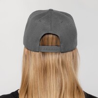 Фото товара Бейсболка Snapback с прямым козырьком, серая