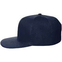 Фото товара Бейсболка Snapback с прямым козырьком, темно-синяя