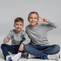 Фото товара Свитшот Toima Kids 2.0, серый меланж, 6 лет