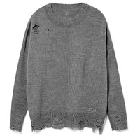 Фото товара Джемпер оверсайз унисекс Grunge в сумке, серый, размер L/XL