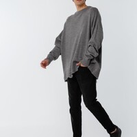 Фото товара Джемпер оверсайз унисекс Grunge в сумке, серый, размер L/XL