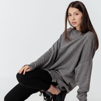 Фото товара Джемпер оверсайз унисекс Grunge в сумке, серый, размер L/XL