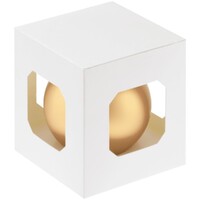 Фото товара Елочный шар Finery Matt, 8 см, матовый золотистый