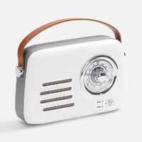 Фото товара Bluetooth-колонка с радио Retronica, белая