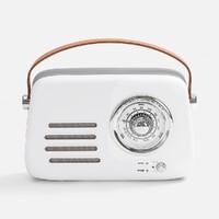 Фото товара Bluetooth-колонка с радио Retronica, белая