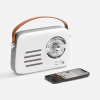 Фото товара Bluetooth-колонка с радио Retronica, белая