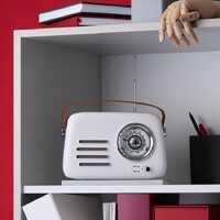 Фото товара Bluetooth-колонка с радио Retronica, белая