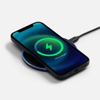 Фото товара Беспроводное зарядное устройство с подсветкой Lightcore, черное