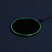 Фото товара Беспроводное зарядное устройство с подсветкой Lightcore, черное