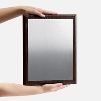 Фото товара Плакетка Plaque XL, венге с серебристой пластиной
