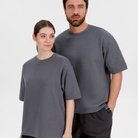 Фото товара Джемпер с коротким рукавом Siluetti Volumica, серый, размер XS/S