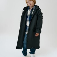 Фото товара Дождевик детский RainDrop Kids, черный, 8 лет (рост 118-128)