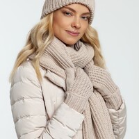 Фото товара Набор Nordkyn Full Set с шарфом, бежевый, размер M