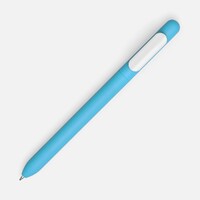 Фото товара Ручка шариковая Swiper Soft Touch, голубая с белым