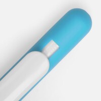 Фото товара Ручка шариковая Swiper Soft Touch, голубая с белым