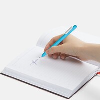 Фото товара Ручка шариковая Swiper Soft Touch, голубая с белым