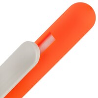 Фото товара Ручка шариковая Swiper Soft Touch, неоново-оранжевая с белым