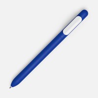 Фото товара Ручка шариковая Swiper Soft Touch, синяя с белым