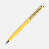 Фото товара Ручка шариковая Hotel Chrome, ver.2, матовая желтая