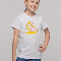 Фото товара Футболка детская Skateboard, белая, 6 лет