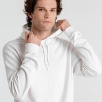 Фото товара Толстовка с капюшоном унисекс Hoodie, белая, размер S