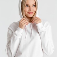 Фото товара Толстовка с капюшоном унисекс Hoodie, белая, размер S