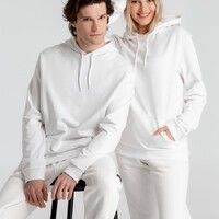 Фото товара Толстовка с капюшоном унисекс Hoodie, белая, размер S